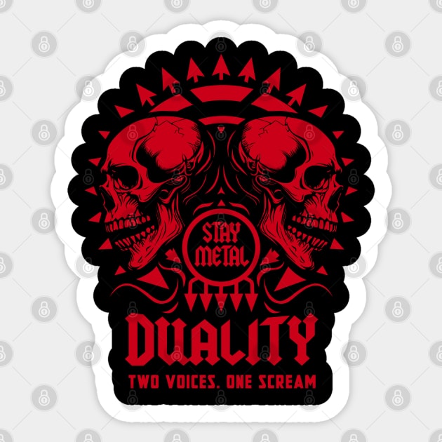 DUALITY Sticker by artslaves